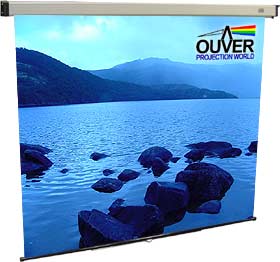 Pantalla manual de Retro-Proyecci�n Ouver Back
