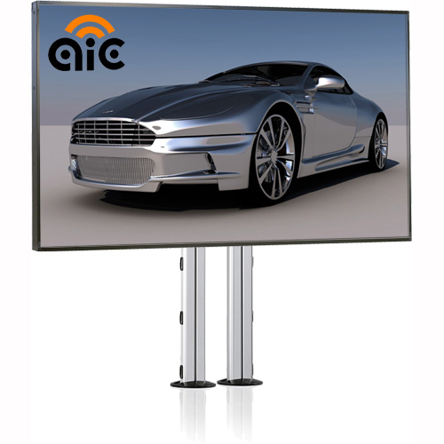 Pantalla de alta luminosidad de hasta 75" con soporte incluido para uso en cartelería digital